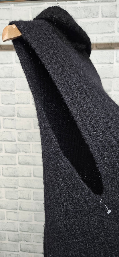 3.1 Phillip Lim Black Sleeveless Roll Neck Vest Top Size Medium