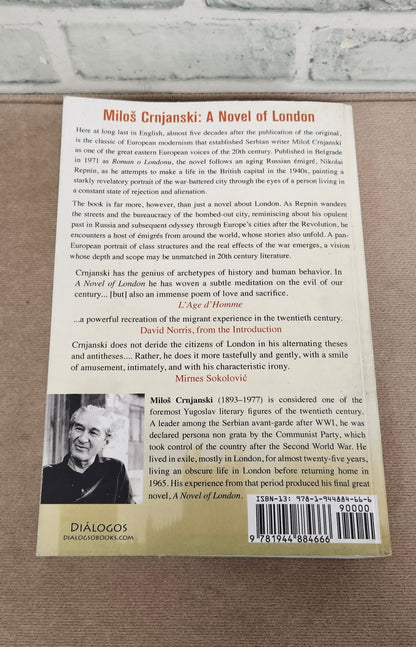 Milos Crnjanski A novel of London Paperback