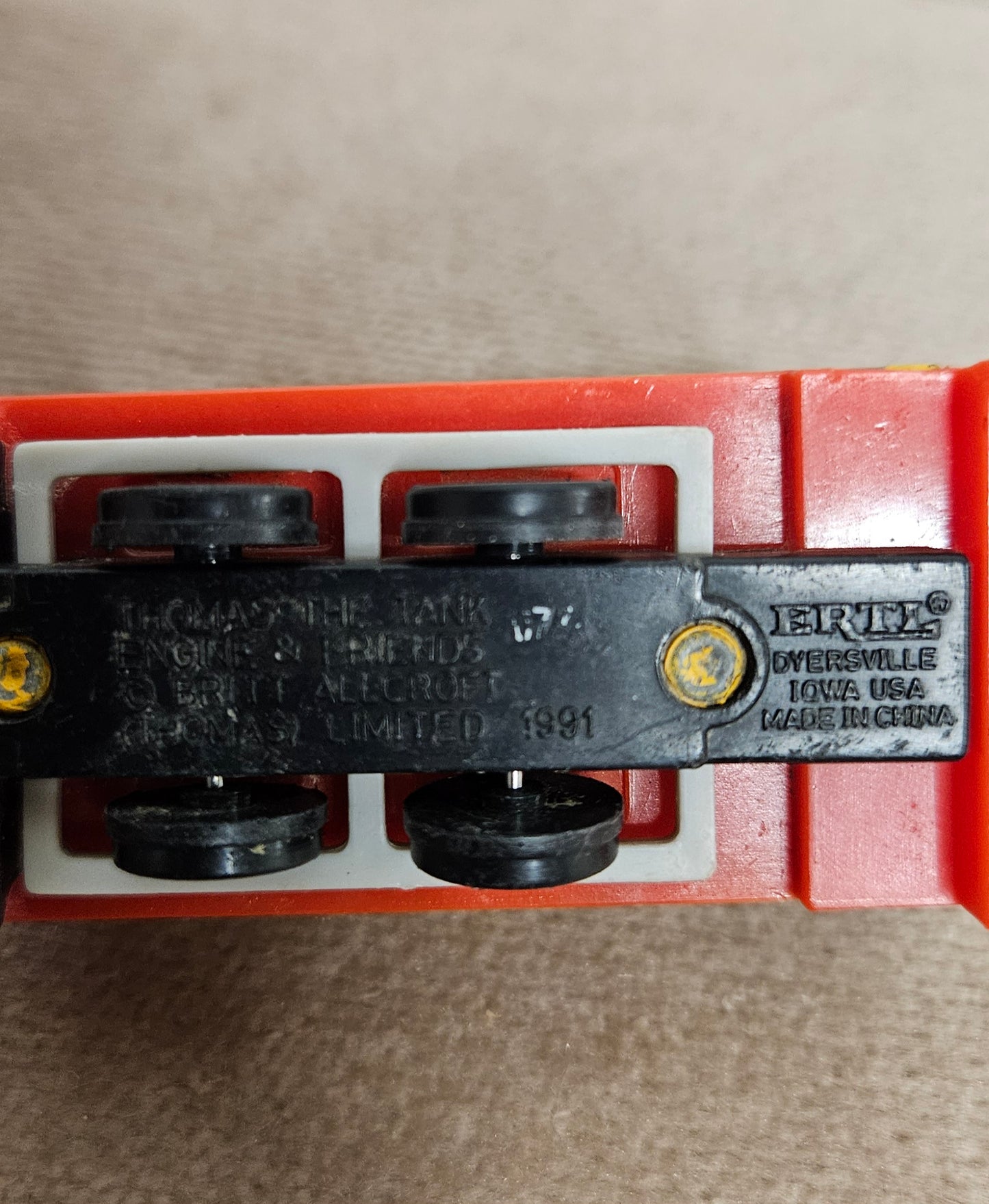 Thomas The Tank Engine ERTL Carry Case 1994 with Trains Inside