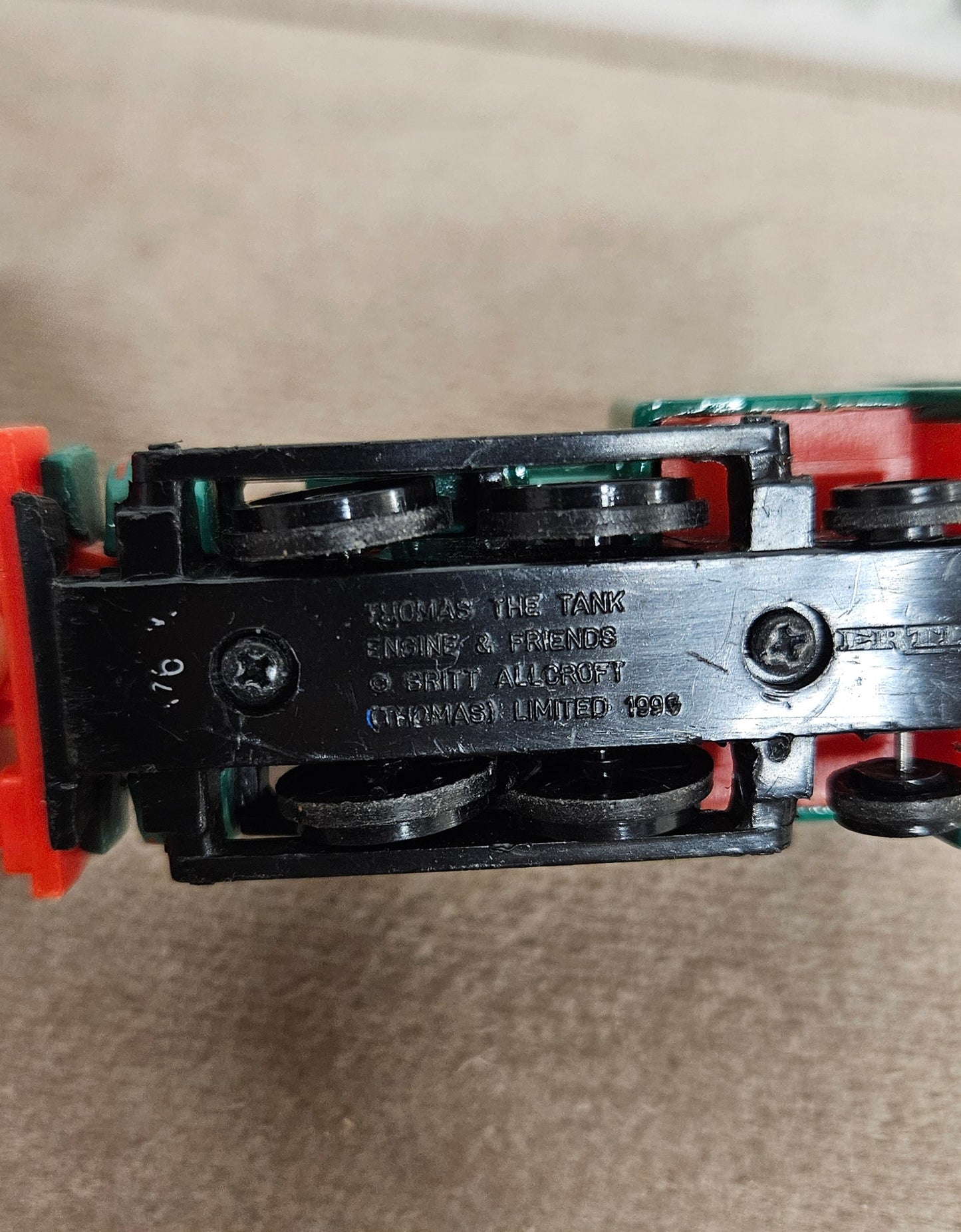 Thomas The Tank Engine ERTL Carry Case 1994 with Trains Inside