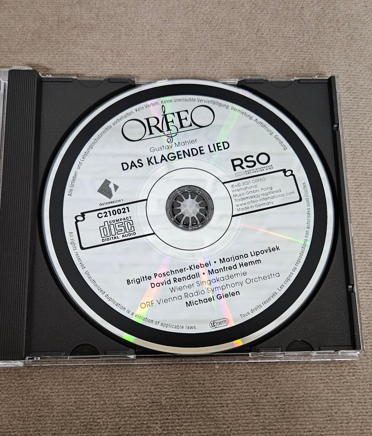 Gustav Mahler Das Klagende Lied CD