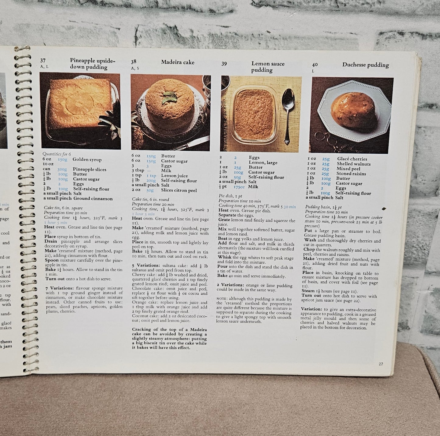 The Homepride Book of Home Baking Vintage 1970's