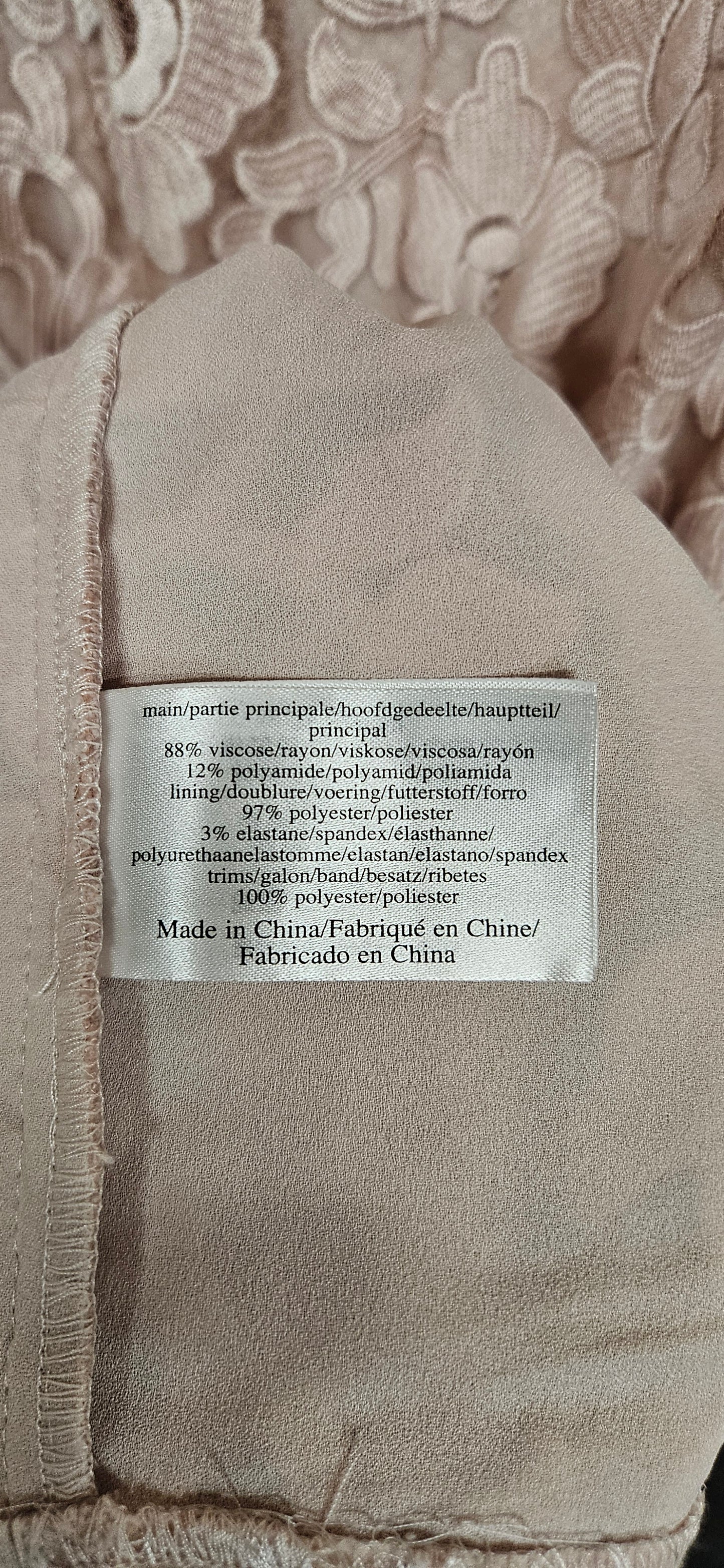 Laura Ashley Pearl Pink Rose Lace Midi Dress Size 12 BNWT