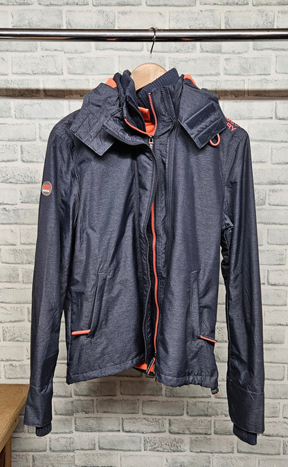 Superdry Triple Zip Fleece Lined Windbreaker Jacket Size XL