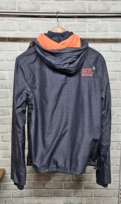 Superdry Triple Zip Fleece Lined Windbreaker Jacket Size XL