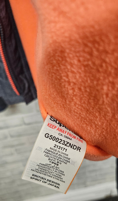 Superdry Triple Zip Fleece Lined Windbreaker Jacket Size XL