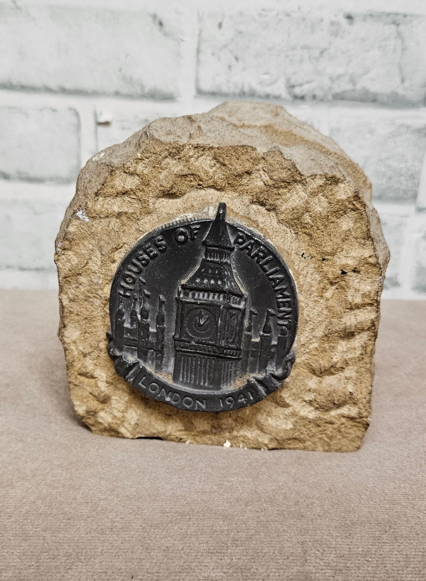 1941 Houses of Parliament Rubble London Blitz Souvenir