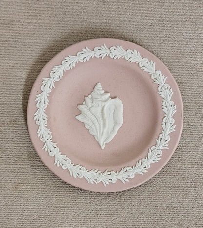 Wedgewood Pink Conch Shell Pin Dish