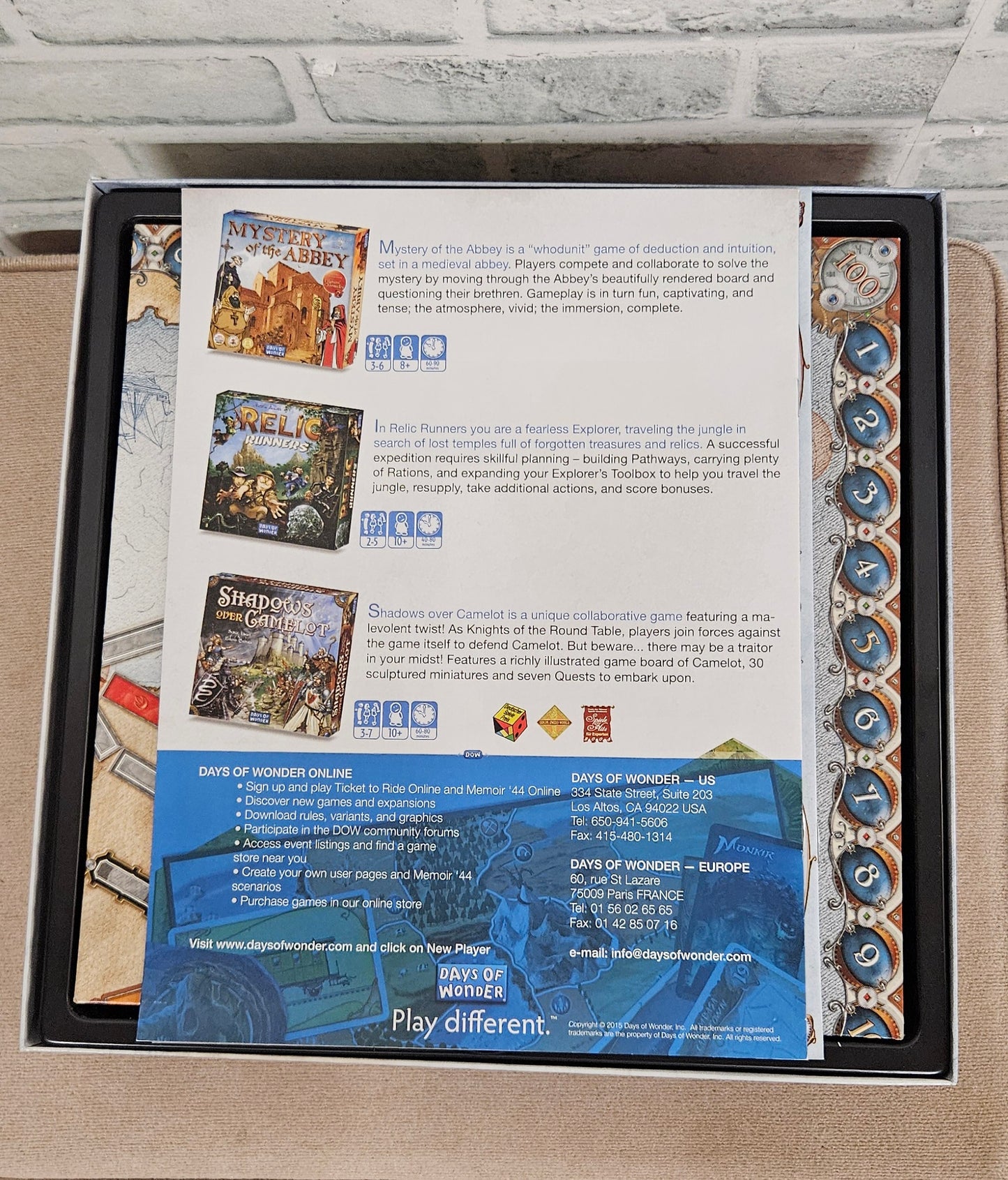 Ticket to Ride Europe Alan R. Moon Board Game