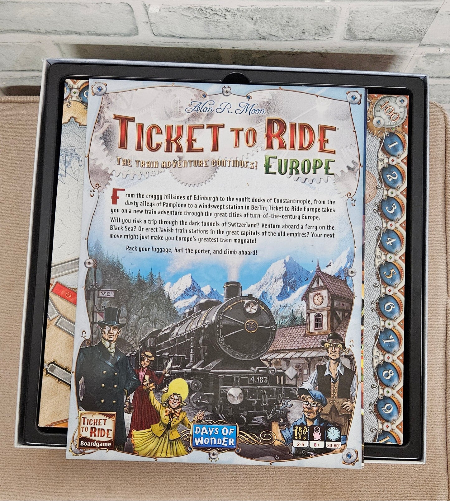 Ticket to Ride Europe Alan R. Moon Board Game