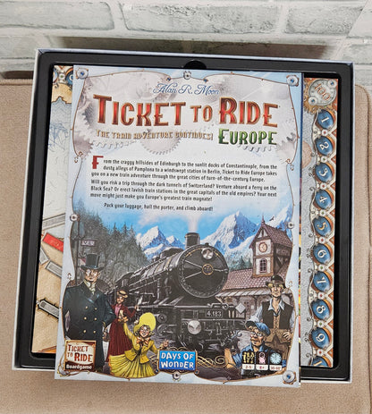 Ticket to Ride Europe Alan R. Moon Board Game
