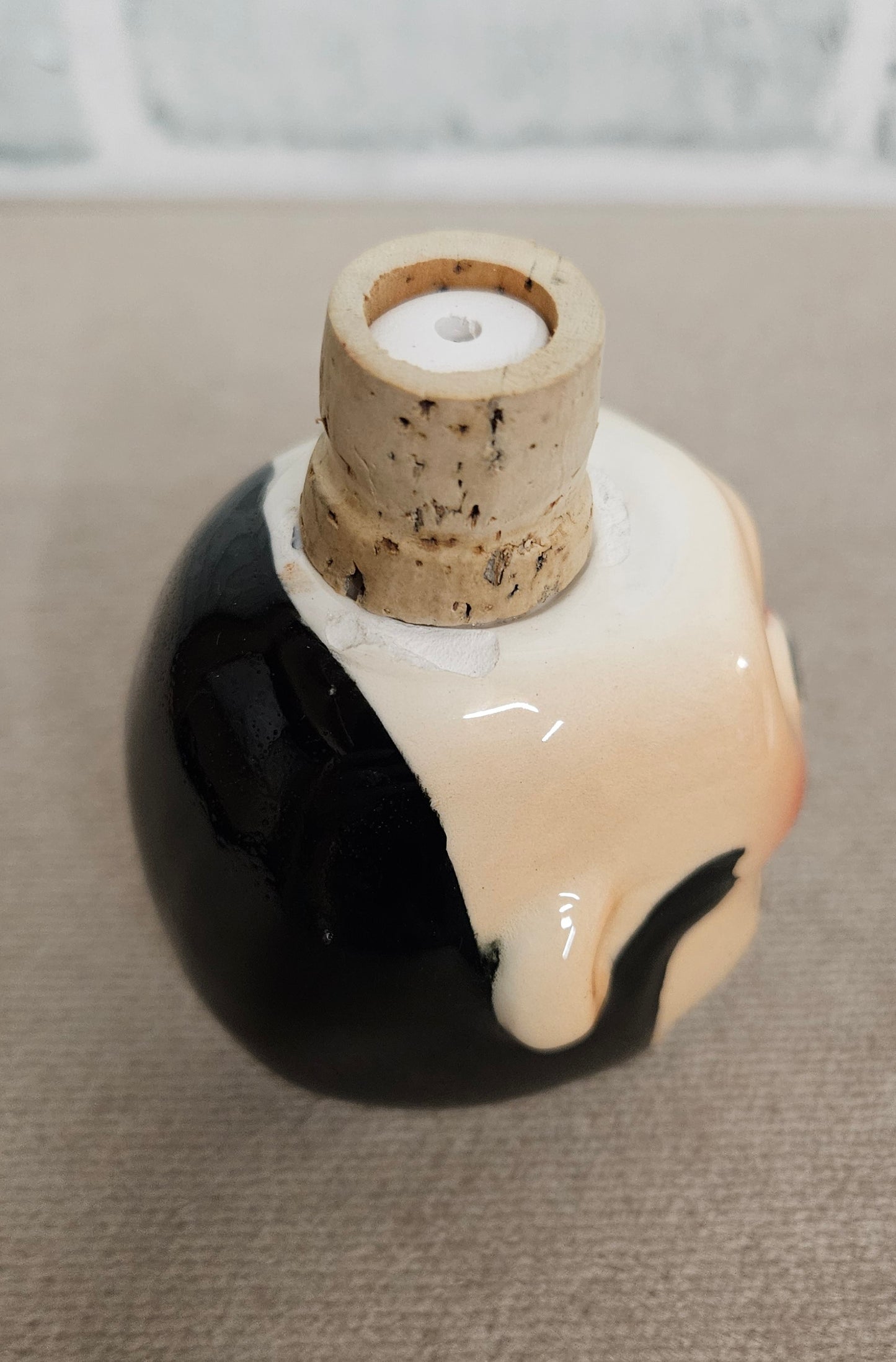 Vintage Ceramic Butler Gin Decanter