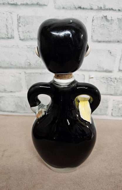 Vintage Ceramic Butler Gin Decanter