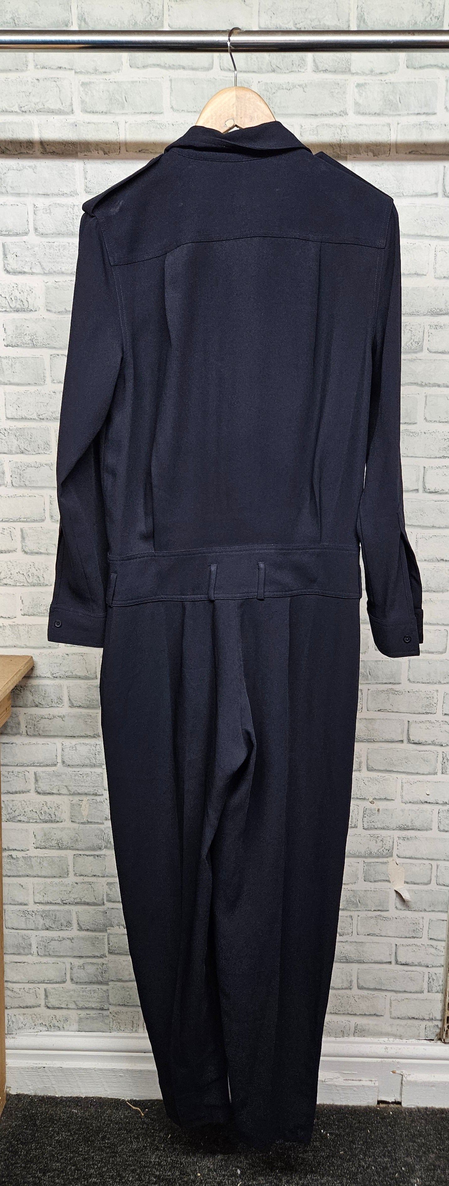 Michael Kors Navy Boiler Suit Jumpsuit Size 8 US