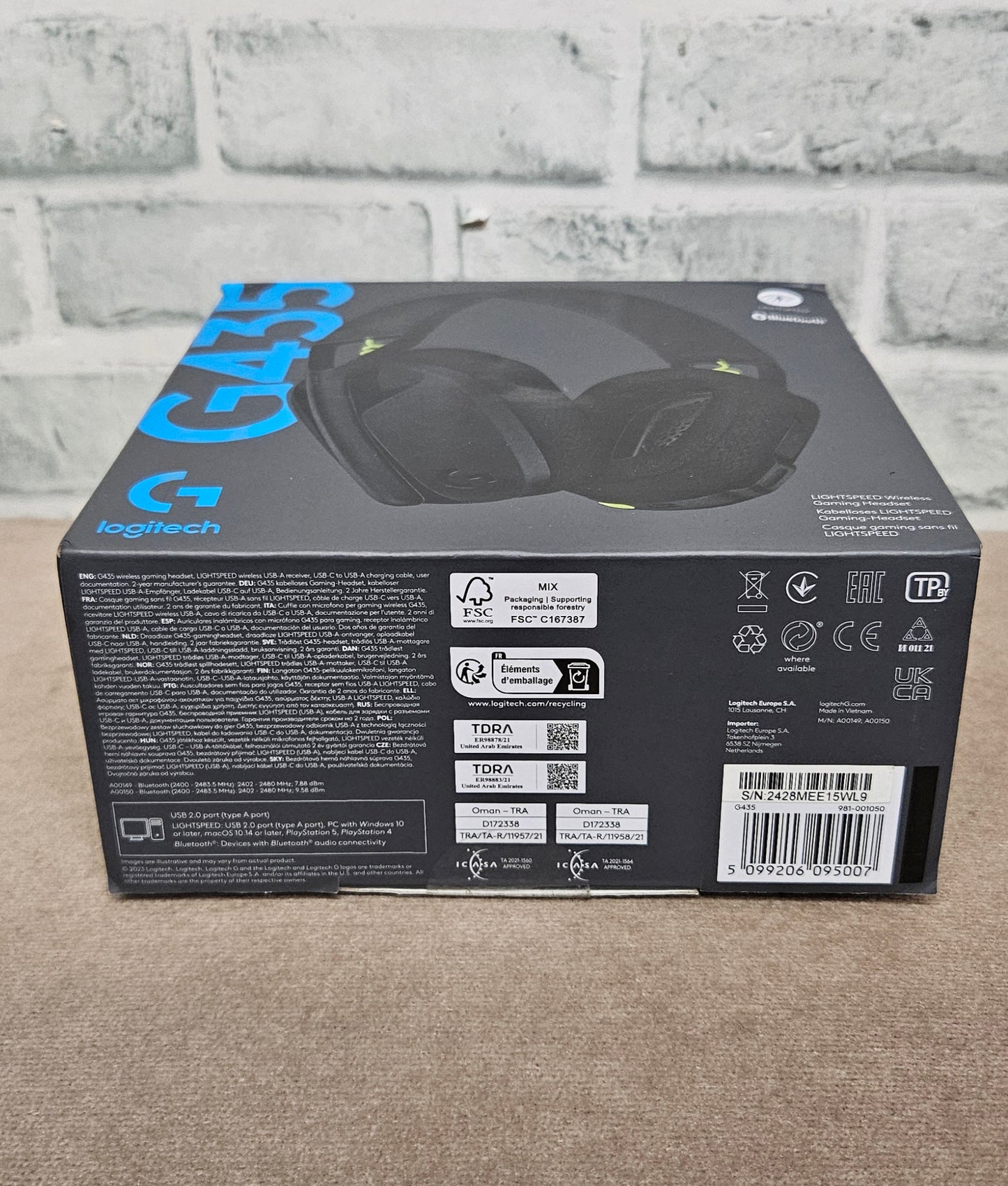 Logitech G432 Bluetooth Lightspeed Wireless Gaming Headset Headphones