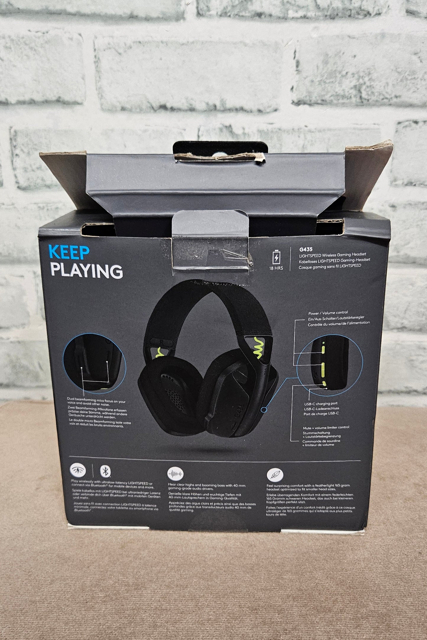 Logitech G432 Bluetooth Lightspeed Wireless Gaming Headset Headphones