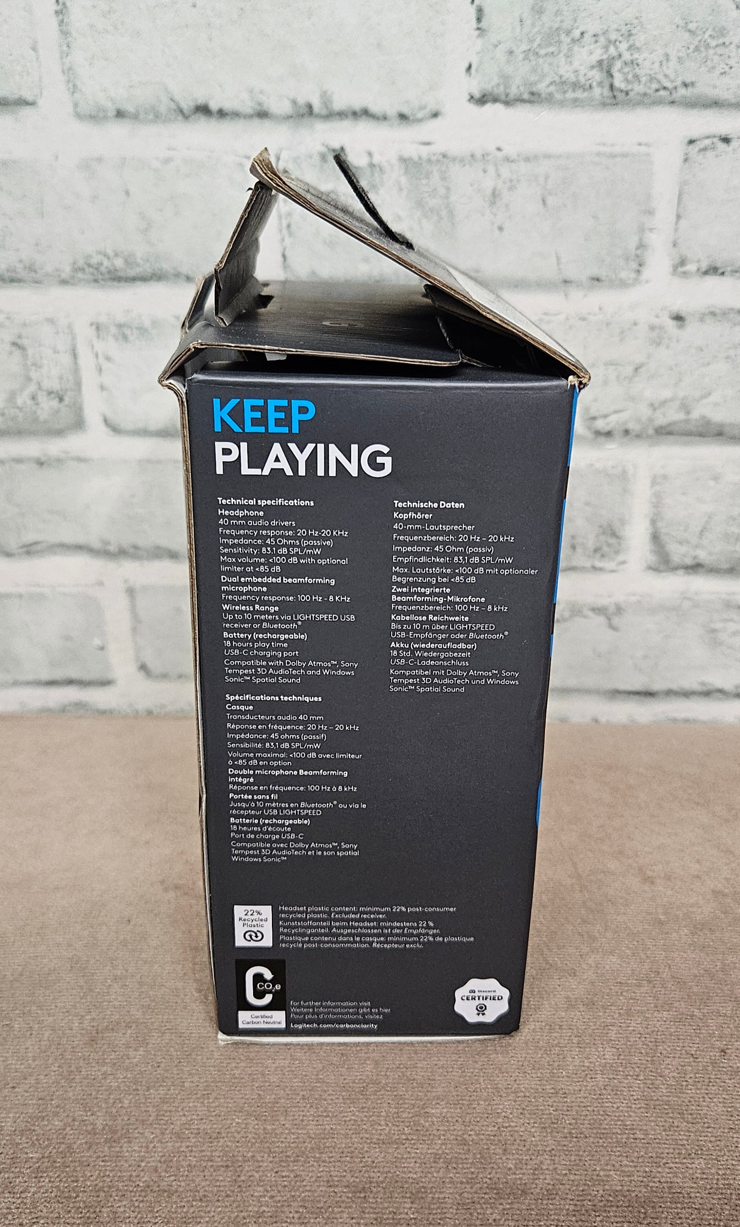 Logitech G432 Bluetooth Lightspeed Wireless Gaming Headset Headphones