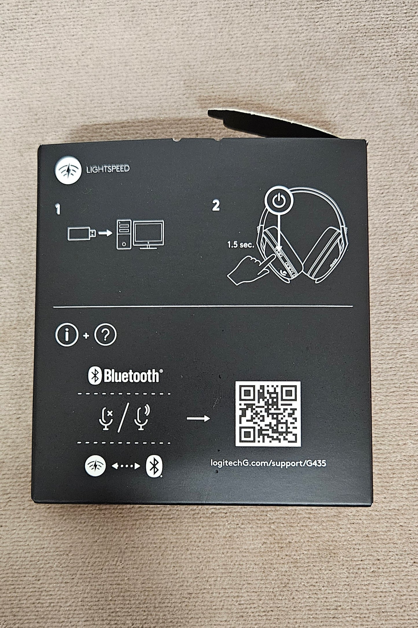 Logitech G432 Bluetooth Lightspeed Wireless Gaming Headset Headphones