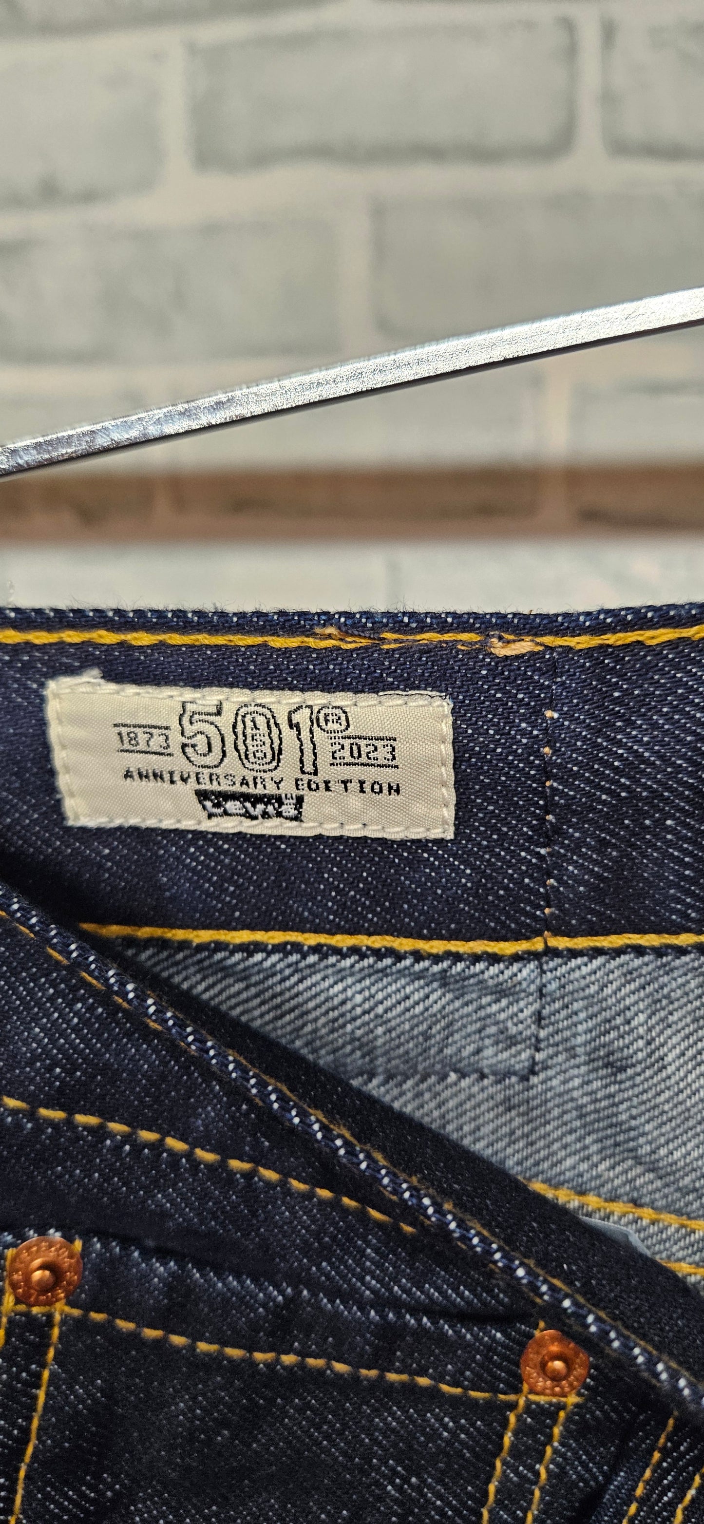 Levi's 501 150th Anniversary Dark Blue Denim Jeans 30x32 BNWT