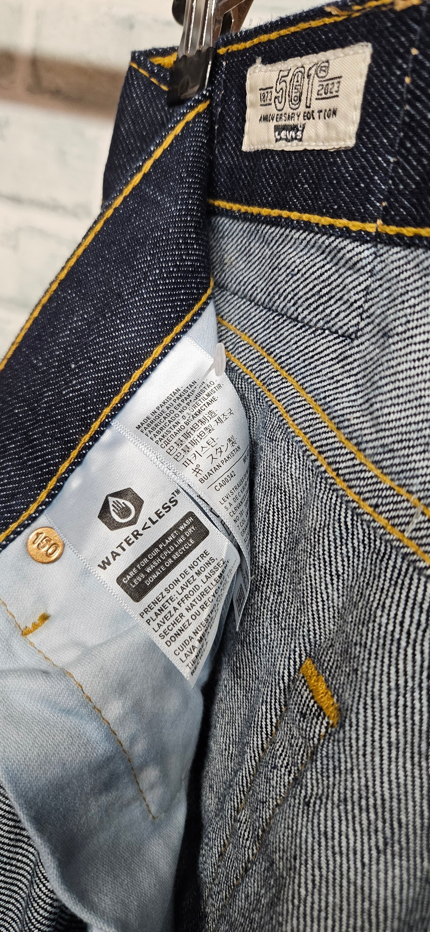 Levi's 501 150th Anniversary Dark Blue Denim Jeans 30x32 BNWT