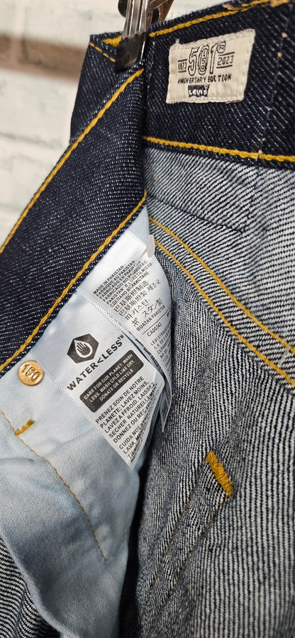 Levi's 501 150th Anniversary Dark Blue Denim Jeans 30x32 BNWT