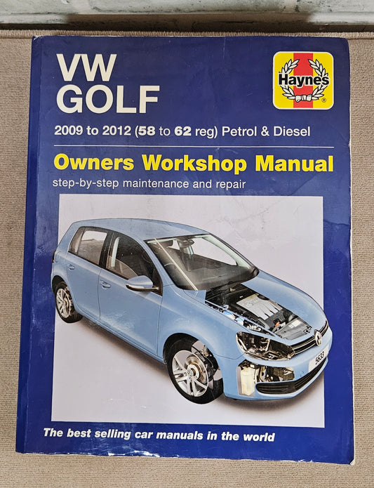 VW Golf 2009 to 2012 (58 to 62 reg) Petrol & Diesel Owners Workshop Manual