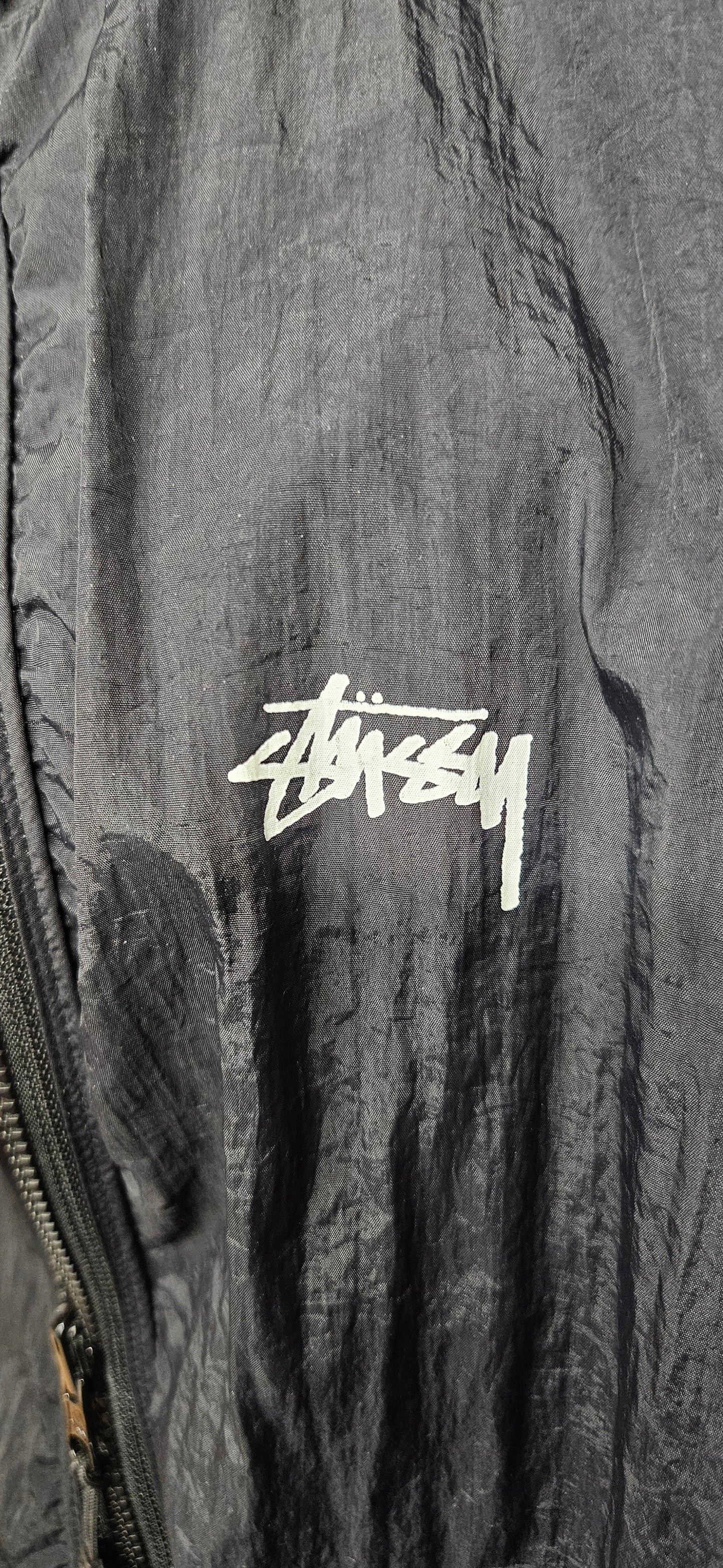 Stussy Sherpa Reversible Leopard Print Fleece Black Jacket Size Meduim