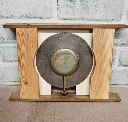 Vintage 8 Days Car Clock in Wooden Frame Needs Restoring