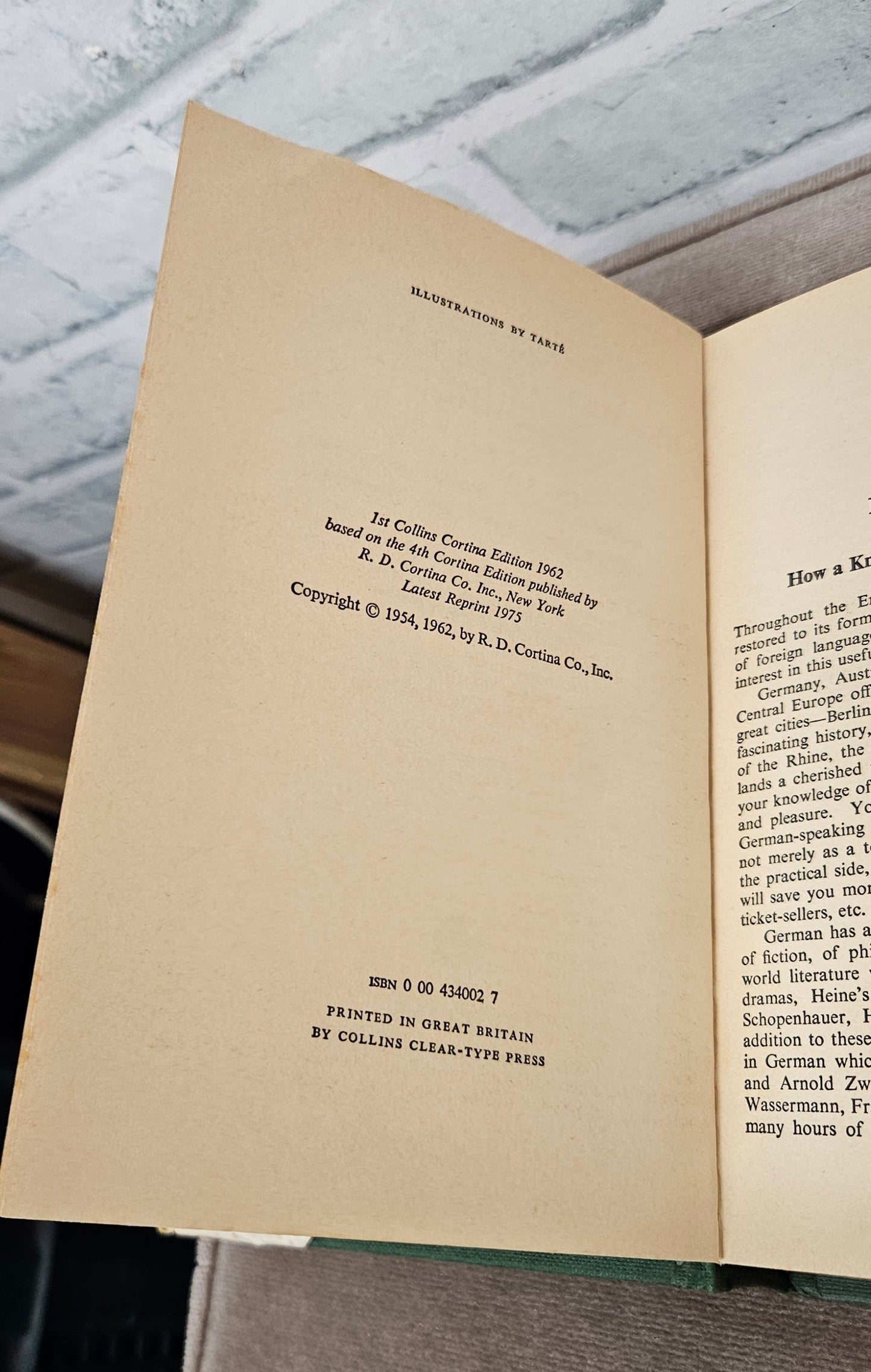 Collins Cortina German in 20 Lessons Hardback