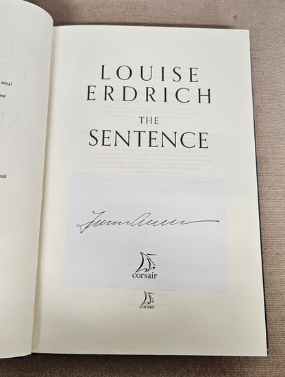 Louise Erdrich The Sentence Hardback SIGNED