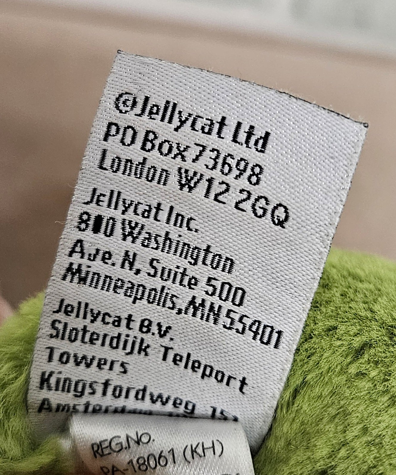 Jellycat Ricky Rain Frog with Headphones Plushie Toy