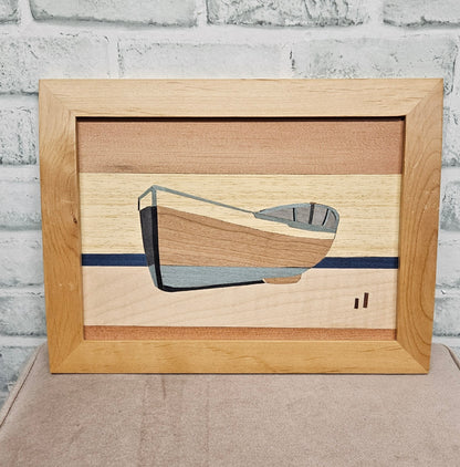 'BEACHED' Original Marquetry by Colin Miles February 2026