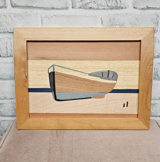 'BEACHED' Original Marquetry by Colin Miles February 2026