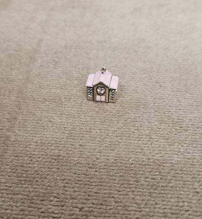 Pink Church Chappell Sterling Silver Charm