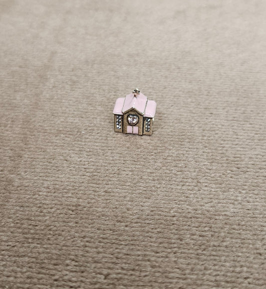 Pink Church Chappell Sterling Silver Charm