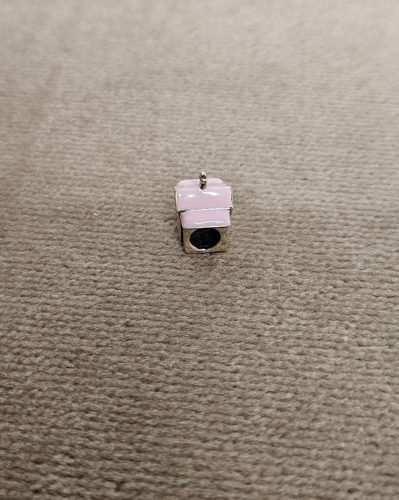 Pink Church Chappell Sterling Silver Charm