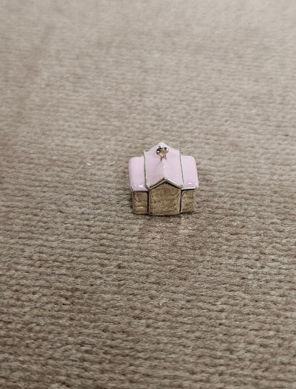 Pink Church Chappell Sterling Silver Charm