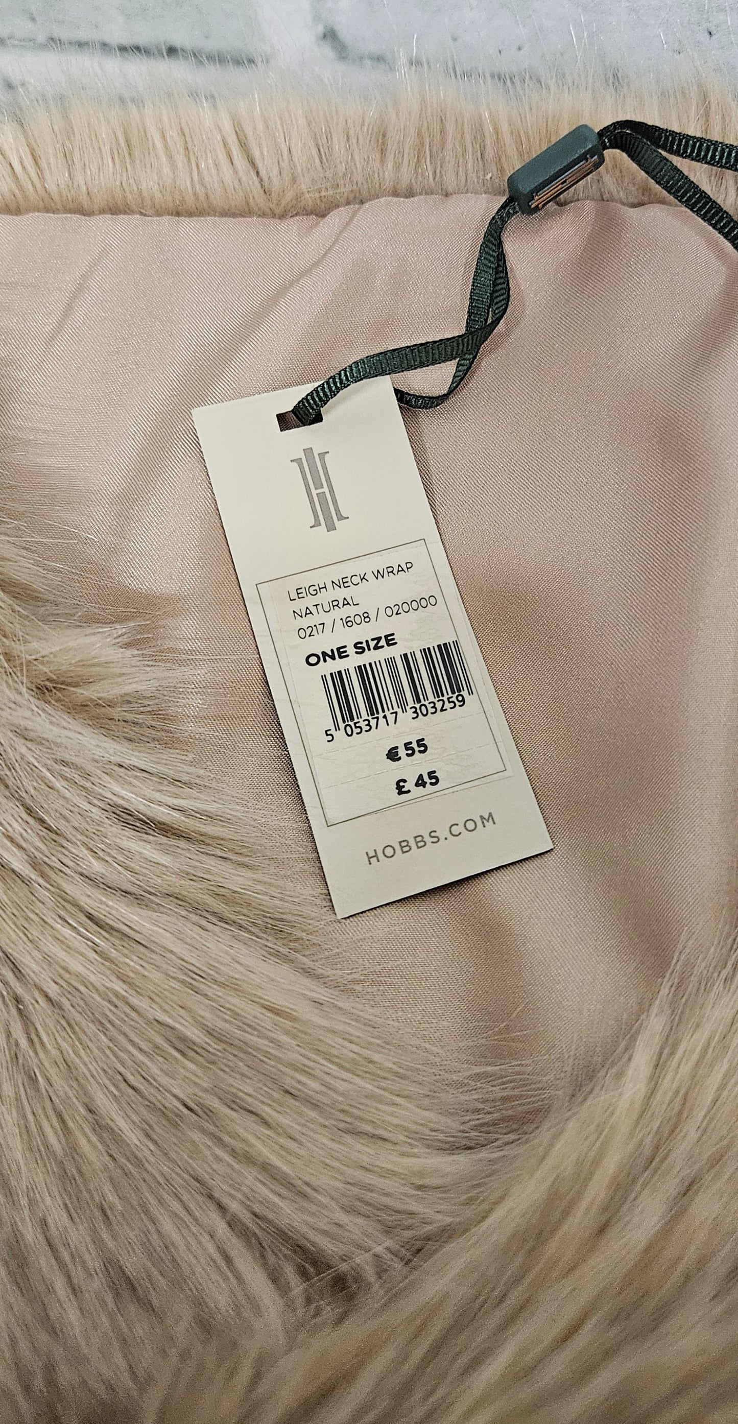 Hobbs Faux Fur Neck Wrap BNWT