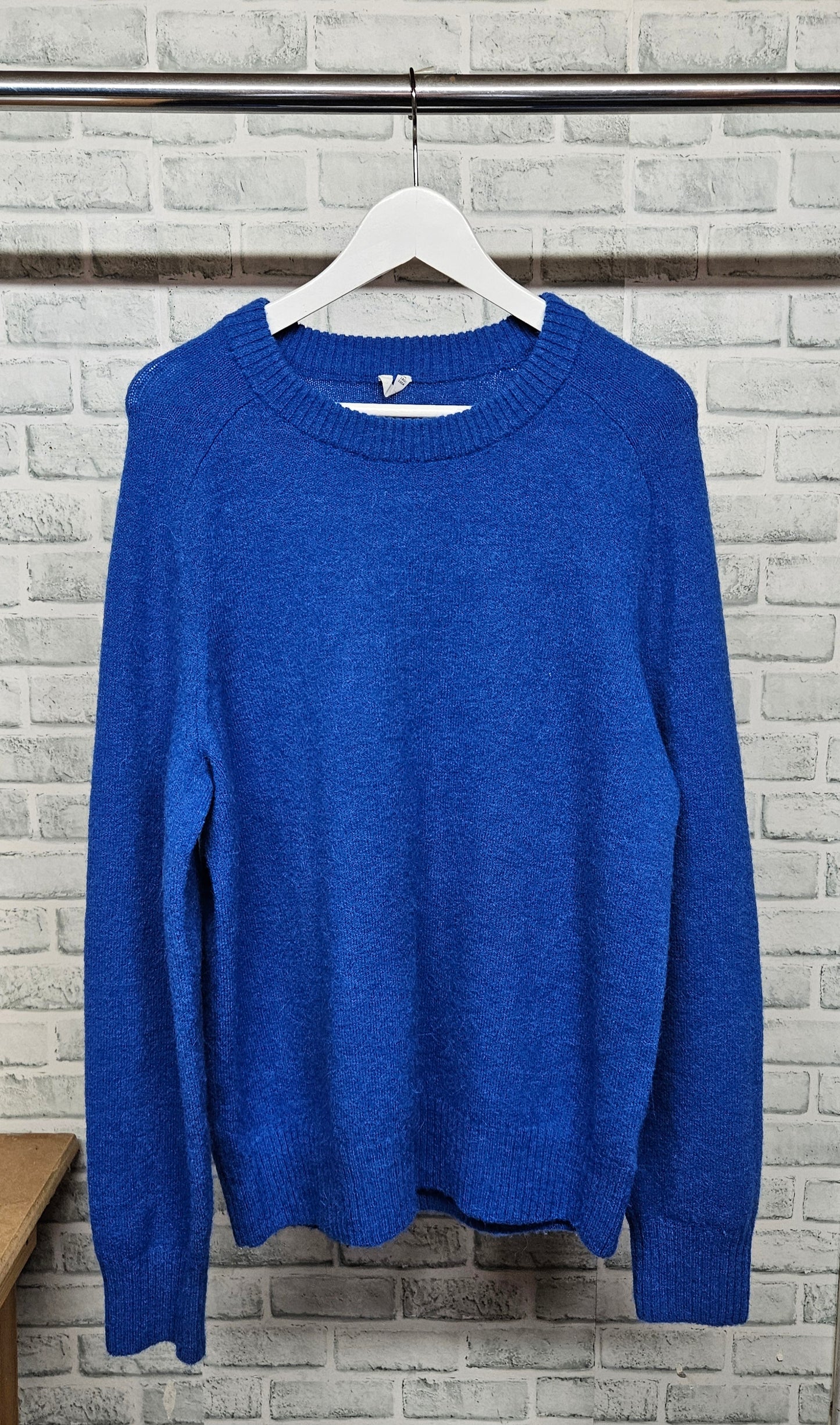 Arket Cobalt Blue Crewneck Jumper Size Medium