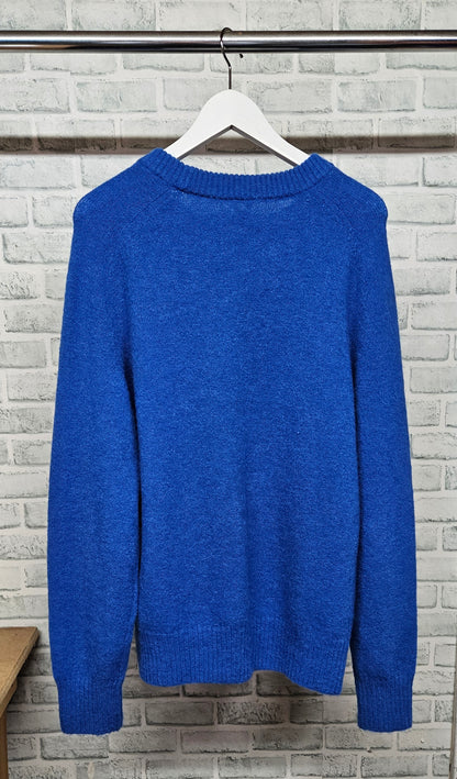 Arket Cobalt Blue Crewneck Jumper Size Medium