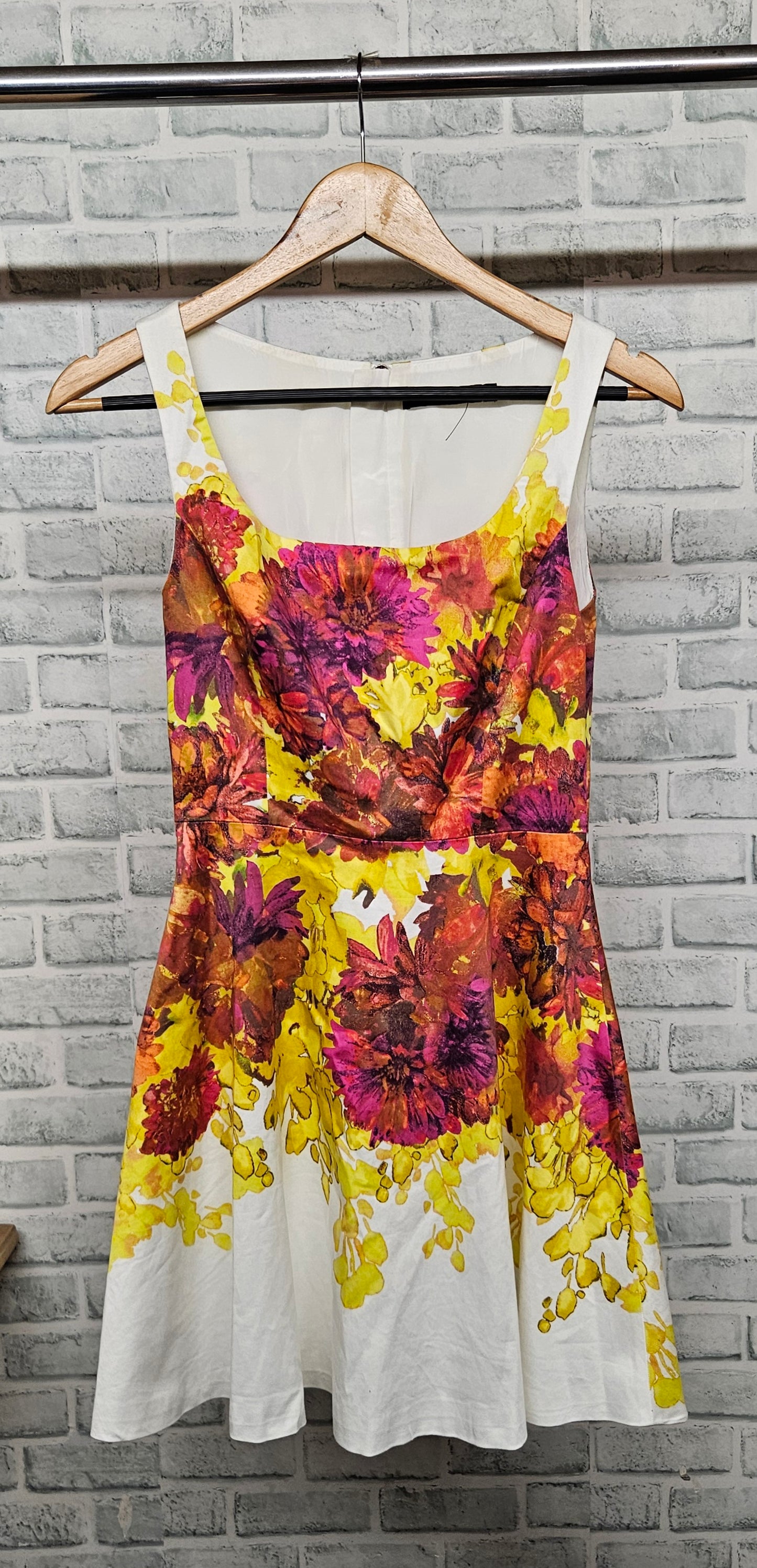 Karen Millen Floral A-Line Dress Size 10