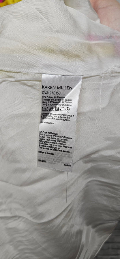 Karen Millen Floral A-Line Dress Size 10