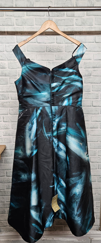 Coast Limited Edition National Portrait Gallery Gertrude Green Printed Dress Size 18 BNWT