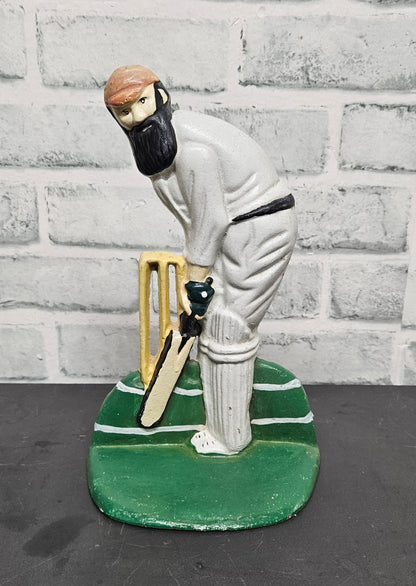 Cast Iron Cricket Doorstop
