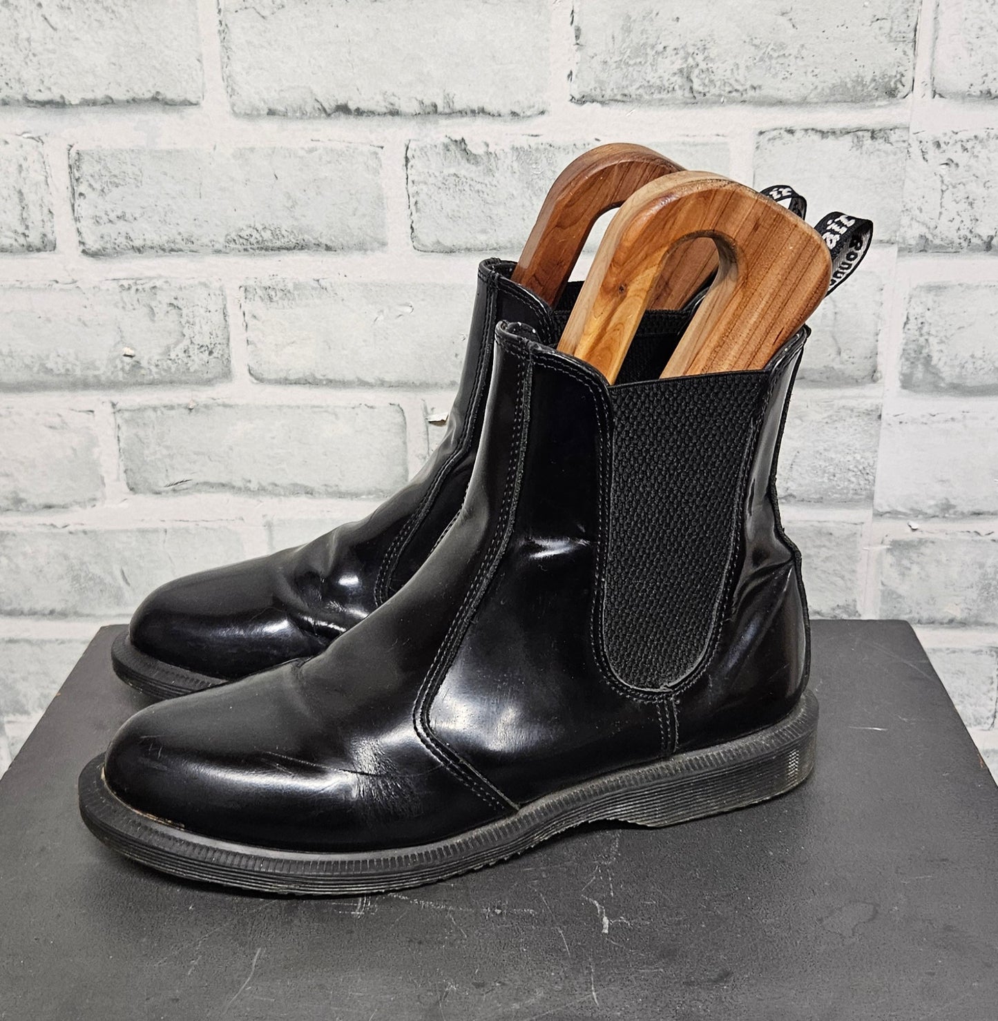 Dr Martens Black Flora Ankle Boots Size 6