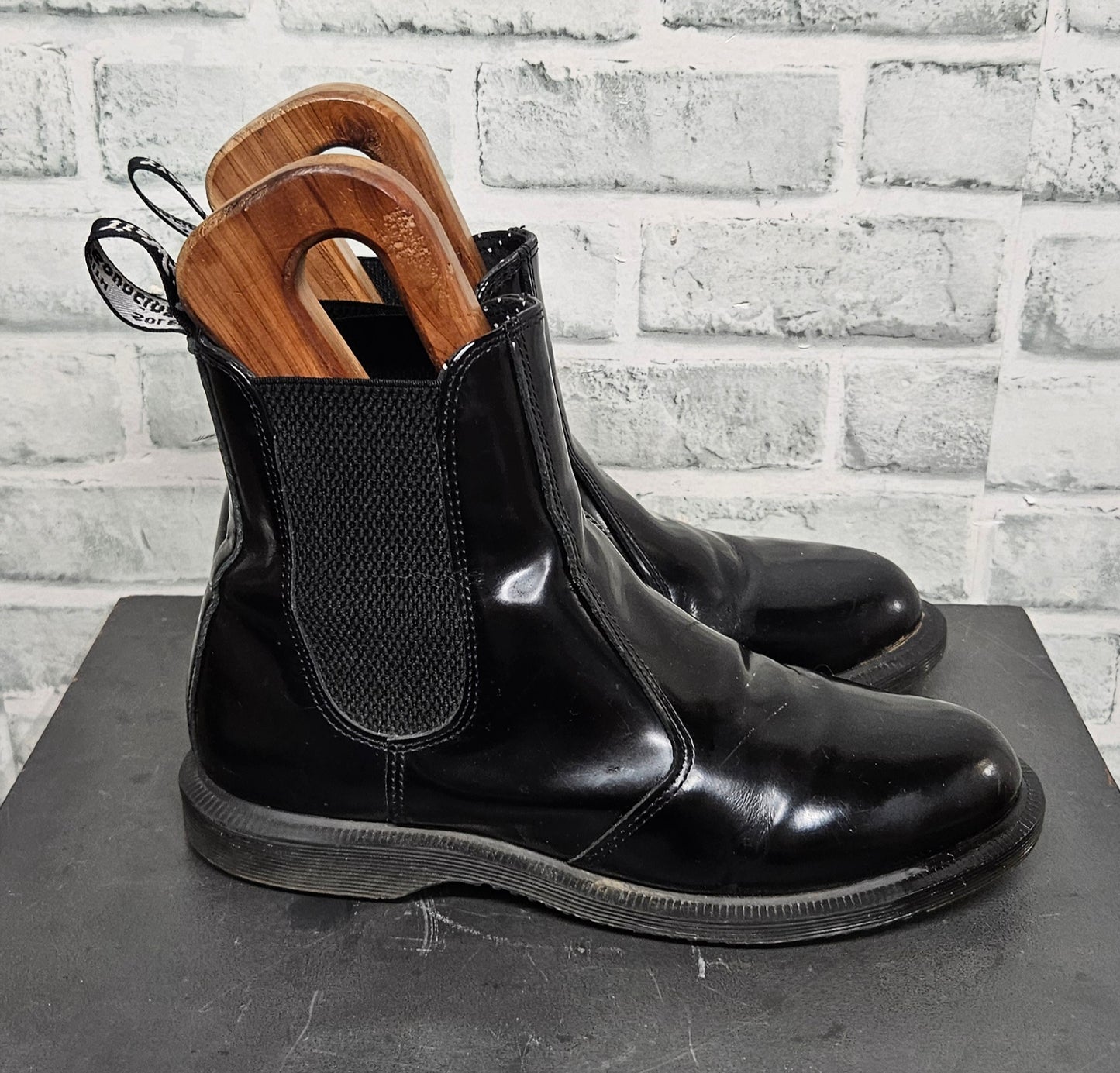 Dr Martens Black Flora Ankle Boots Size 6
