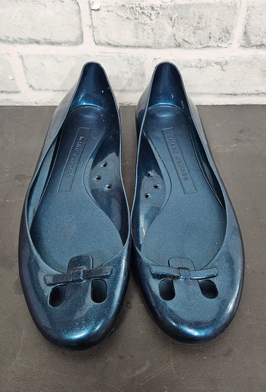 Marc Jacobs Blue Glitter Jelly Ballet Flats Size 39/6