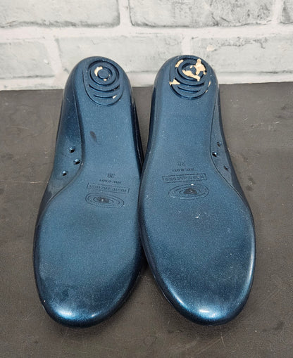 Marc Jacobs Blue Glitter Jelly Ballet Flats Size 39/6