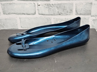 Marc Jacobs Blue Glitter Jelly Ballet Flats Size 39/6