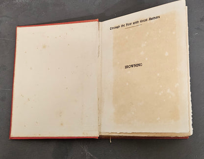 Through the Year with Browning A Day Book of Choice Passages Hardback